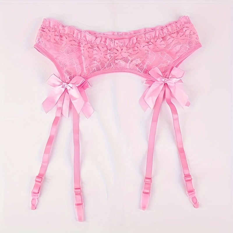Lace & Lure – Garter Belt with Bows