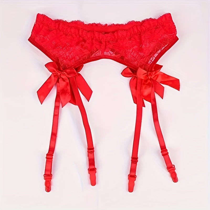 Lace & Lure – Garter Belt with Bows