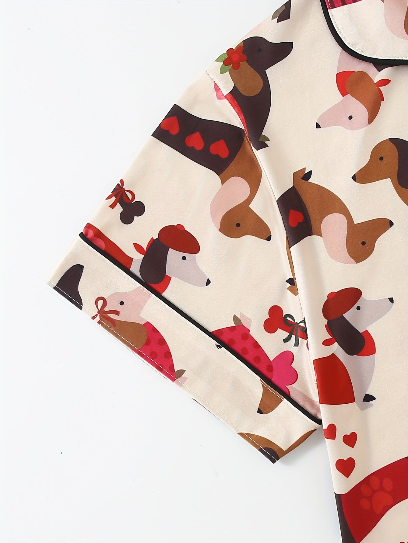 Puppy Love Dreams – Dachshund Delight Pajama Set