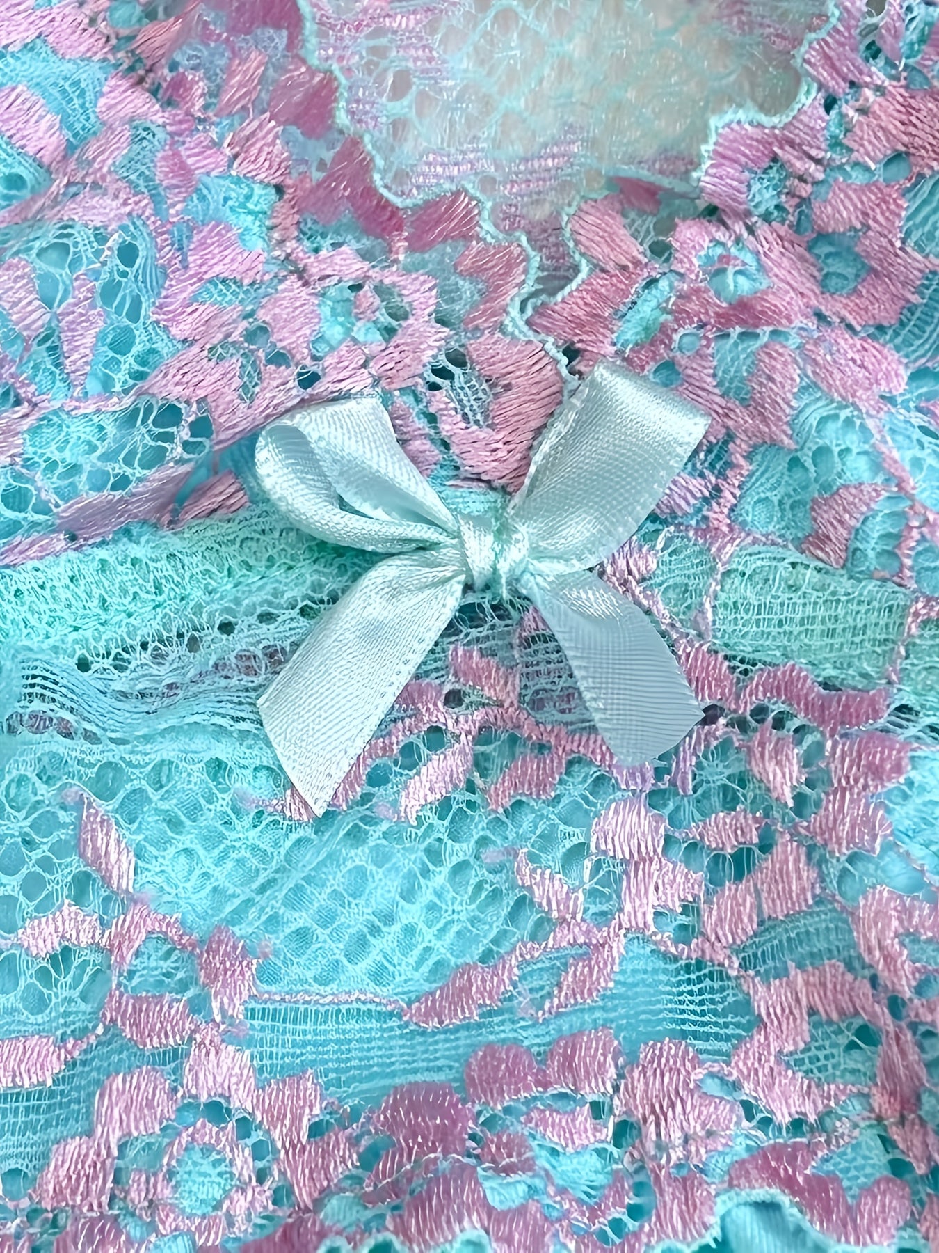 Aqua Amour – Lace, Bows & Midnight Glow