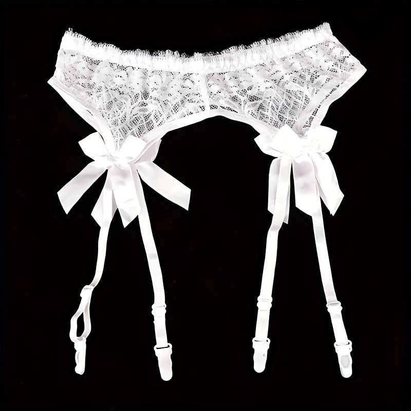 Lace & Lure – Garter Belt with Bows
