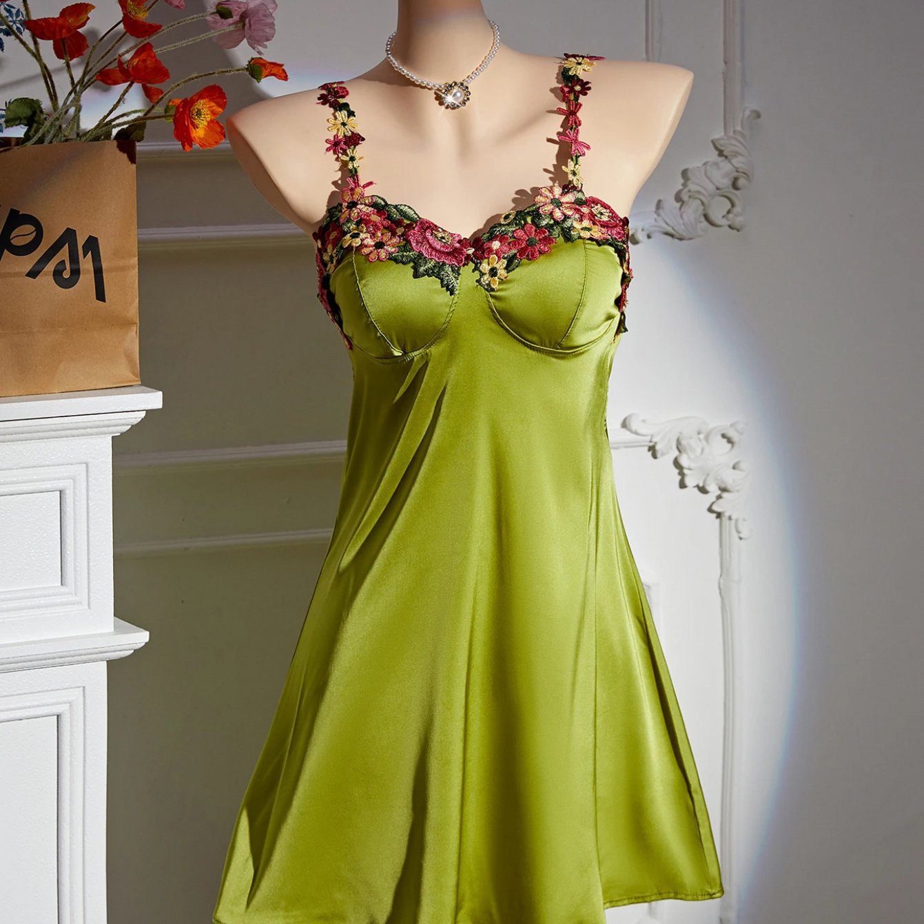 Midnight Whisper Satin Slip