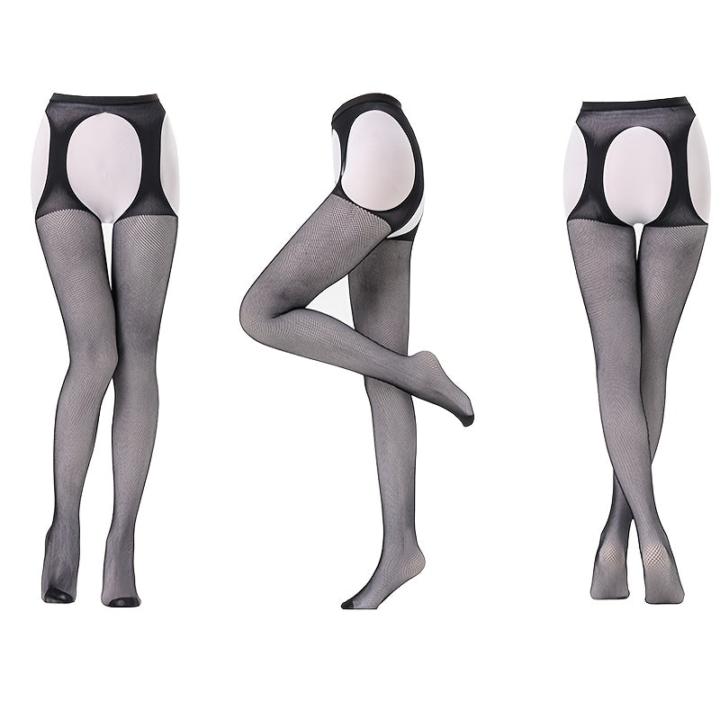 Net Worth – Fishnet Pantyhose & Garter Belt Set