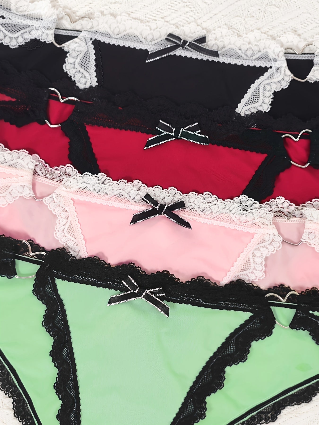 Secret Soirée – For Your Eyes (and Curves) Only - 4-Piece Lace Panty Set