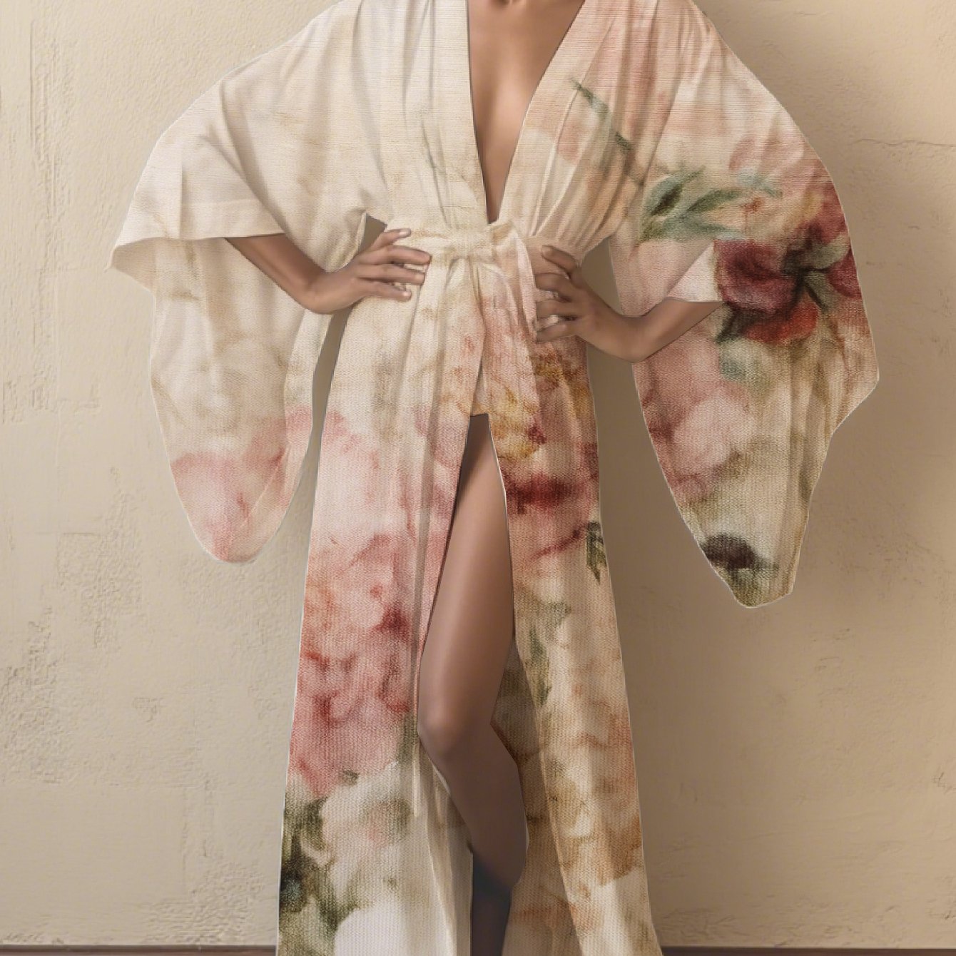 Ethereal Bloom – A Kimono of Grace Whimsy
