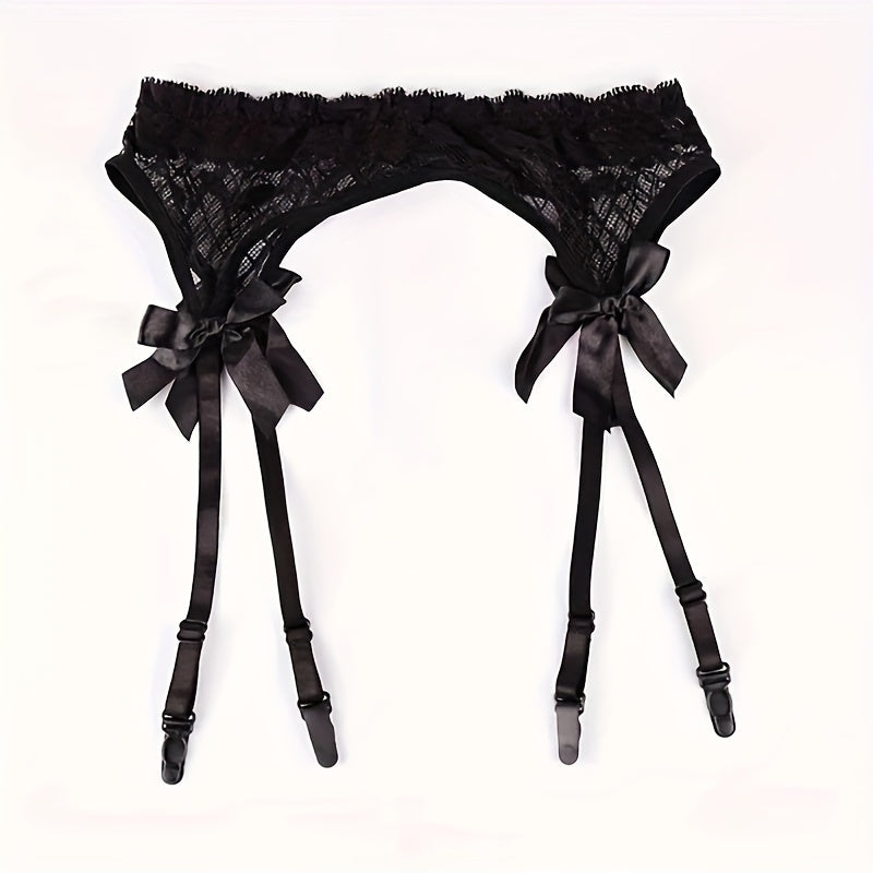 Lace & Lure – Garter Belt with Bows