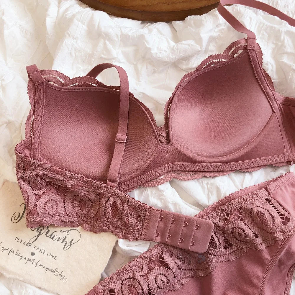Ethereal Lace – Seamless Bra Set in Five Shades of Desire