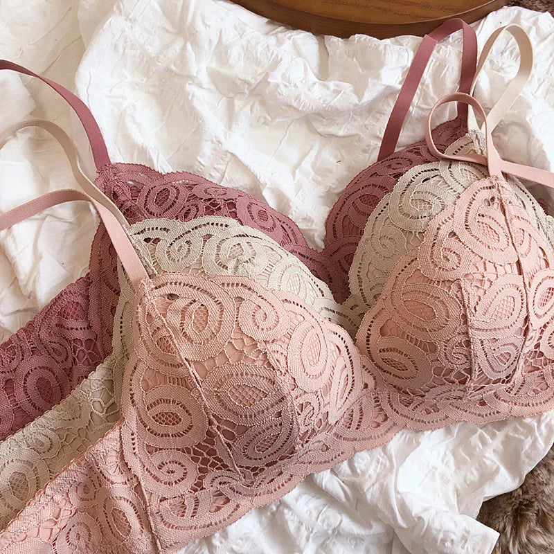 Ethereal Lace – Seamless Bra Set in Five Shades of Desire