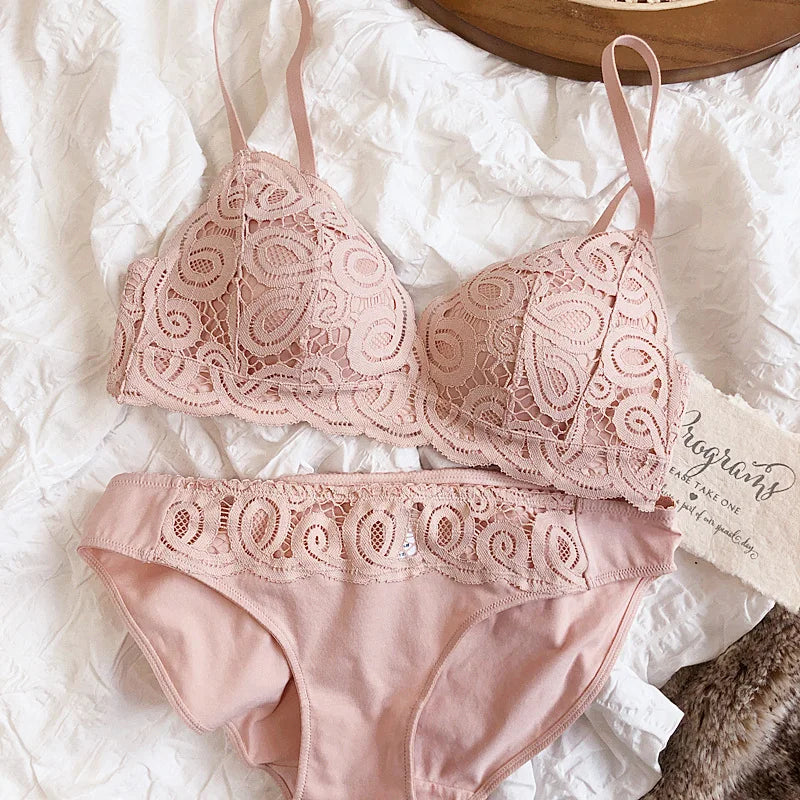 Ethereal Lace – Seamless Bra Set in Five Shades of Desire