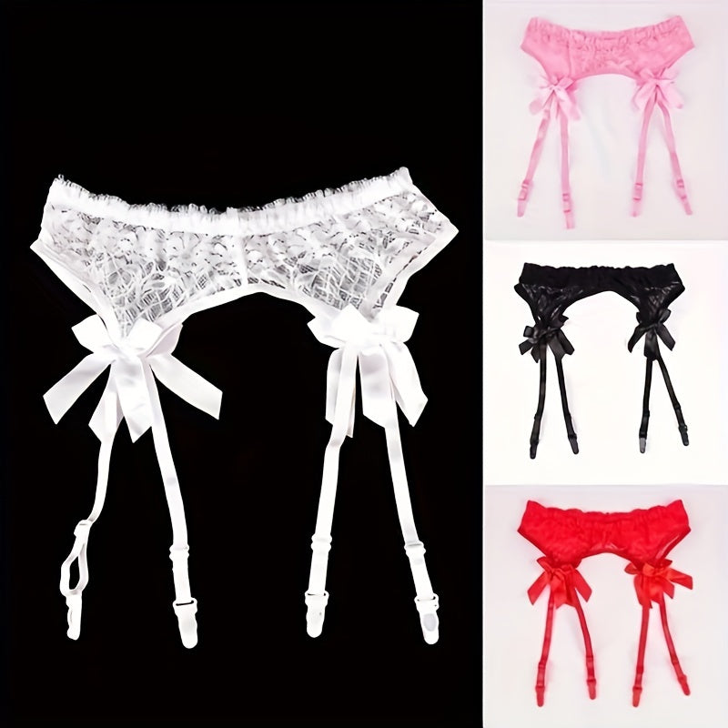 Lace & Lure – Garter Belt with Bows