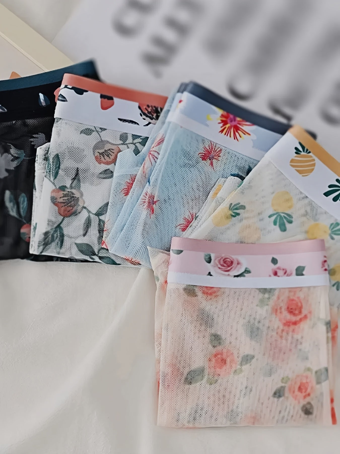 Petal Prowess – 5-Piece Floral Men’s Boxer Briefs Set