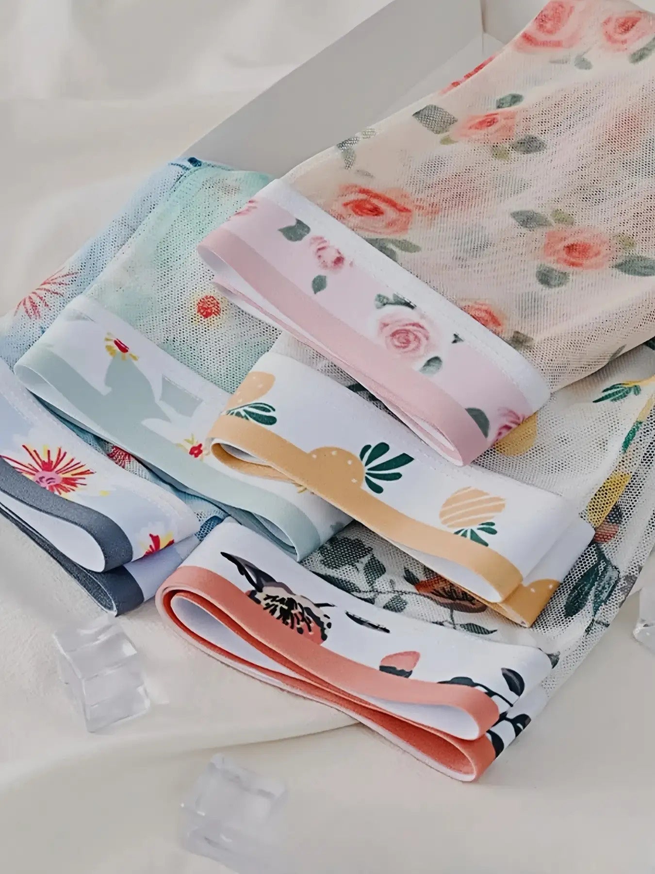 Petal Prowess – 5-Piece Floral Men’s Boxer Briefs Set