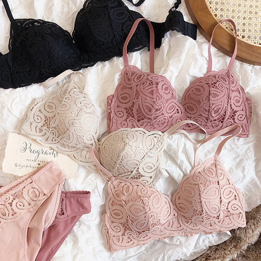 Ethereal Lace – Seamless Bra Set in Five Shades of Desire